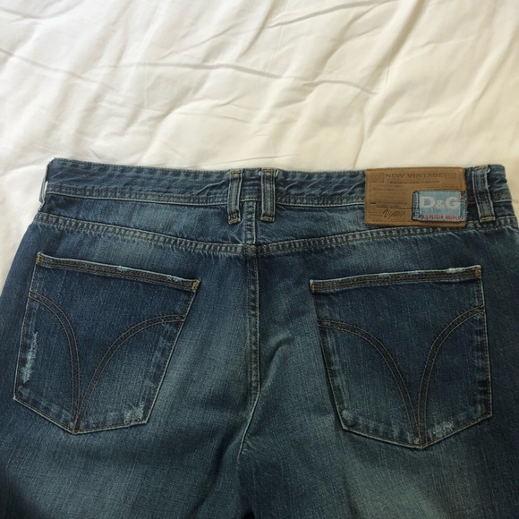 DOLCE & GABBANA Dark Blue Straight Fit Jeans - Picture 6 of 8